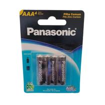 Pilha Comum Panasonic Palito AAA Cartela com 4 unidades