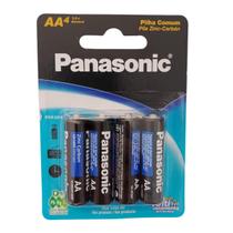 Pilha Comum Panasonic Pequena AA Cartela com 4 unidades Pilha Comum Panasonic Pequena AA Cartela com 4 unidades
