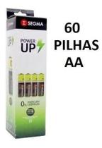 Pilha Comum Pequena AA C/ 60 Unidades AASEG Proteção Anti Vazamento Segma Atacado Pilha Comum Pequena AA C/ 60 Unidades AASEG Proteção Anti Vazamento Segma Atacado