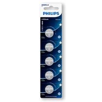 Pilha CR2016 3V Philips Bateria Moeda 5 unidades