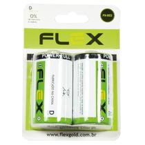 Pilha D Comum Cartela Com 2 Unidades Flex Pilha D Comum Cartela Com 2 Unidades Flex