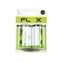 Pilha D Comum Flex 02 Unidades Fx-dz2 Pilha D Comum Flex 02 Unidades Fx-dz2