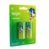 Pilha de Alcalina Grande Cartela com 2 Unidades Elgin Pilha de Alcalina Grande Cartela com 2 Unidades Elgin