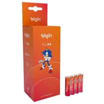 Pilha de Zinco AA Tubo com 40 Unidades 1,5V Energy Elgin