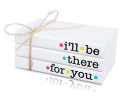 Pilha decorativa de livros de madeira RUKEJUNE Friends TV Show Signs Pilha decorativa de livros de madeira RUKEJUNE Friends TV Show Signs