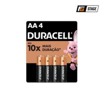 Pilha Duracell AA Alcalina - Pacote com 4 Unidades Pilha Duracell AA Alcalina - Pacote com 4 Unidades