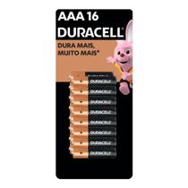 Pilha Duracell AAA Alcalina 16 Unidades