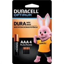 Pilha Duracell Alcalina AAA Optimum 4 Unidades