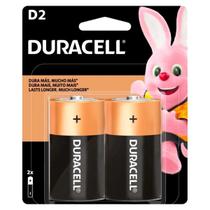 Pilha duracell alcalina grande d cartela com 2 pecas