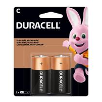 Pilha Duracell Alcalina Media C Cartela com 2 Unidades Pilha Duracell Alcalina Media C Cartela com 2 Unidades