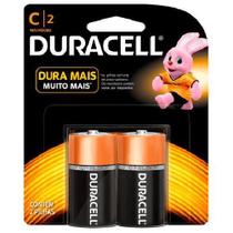 Pilha Duracell Alcalina Média C Cartela Com 2 Unidades Pilha Duracell Alcalina Média C Cartela Com 2 Unidades