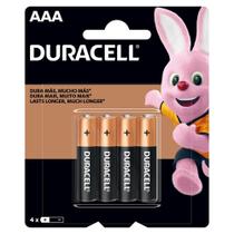 Pilha Duracell Alcalina Palito AAA 4 Un.