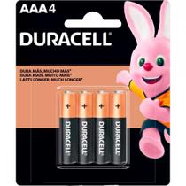 Pilha Duracell Alcalina Palito Aaa Cartela Com 4 Pecas