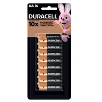 Pilha Duracell Alcalina Pequena AA - 16 Unidades