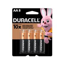Pilha Duracell Alcalina Pequena AA - 8 Unidades