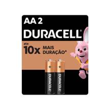 Pilha Duracell Alcalina Pequena AA Com 2 Unidades