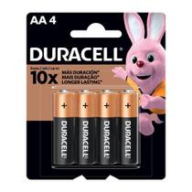 Pilha Duracell Alcalina Pequena AA - Embalagem com 4 unidades