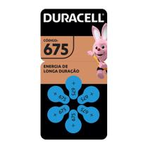 Pilha Duracell Auditiva 675 com 6 unidades