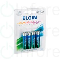 Pilha Elgin AAA Alcalina Palito - 4 pilhas