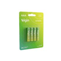 Pilha Elgin Alcalina AAA 1,5V Blister 4 Unidades Pilha Elgin Alcalina AAA 1,5V Blister 4 Unidades