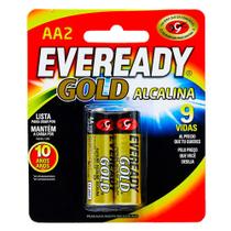 Pilha Eveready Alcalina Gold Pequena AA2 2 Unidades