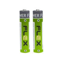 Pilha Flex AAA 1.5V Kit com 3 Cartelas 6 Unidades