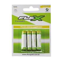 Pilha Flex AAA Zinco 4 Unidades Pilha Flex AAA Zinco 4 Unidades