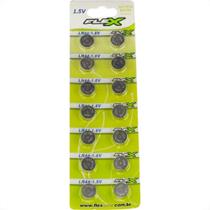 Pilha Flexgold Bateria ''Lr44'' Relogio 1.5V 14 Pecas Fx-Lr44
