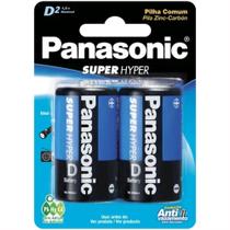 Pilha Grande Tamanho D R20 1,5 Volts Cartela Com 2 Peças - 5000 - PANASONIC Pilha Grande Tamanho D R20 1,5 Volts Cartela Com 2 Peças - 5000 - PANASONIC