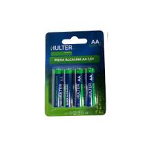 Pilha Hulter Alcalina AA 1,5V Blister 4 Unidades HT1PILHA-AA4F