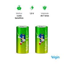 Pilha Média C Alcalina LR14 1.5V Cartela 2UN/4UN Pilha Média C Alcalina LR14 1.5V Cartela 2UN/4UN