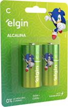 Pilha Média C Alcalina LR14 1.5V Cartela 2UN/4UN