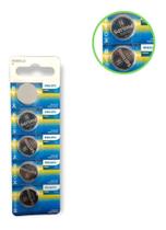 Pilha Moeda Philips Cartela C/5 Bateria Cr 2032 3v Lithium