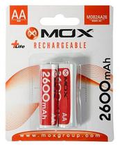 Pilha Mox AA Recarregavel 2600MAH MOB2AA26 (2 Unidades) Pilha Mox AA Recarregavel 2600MAH MOB2AA26 (2 Unidades)