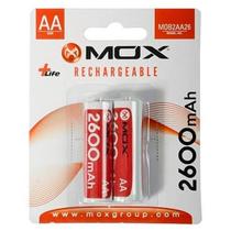 Pilha Mox AA Recarregavel 2600MAH MOB2AA26 (2 Unidades) Pilha Mox AA Recarregavel 2600MAH MOB2AA26 (2 Unidades)