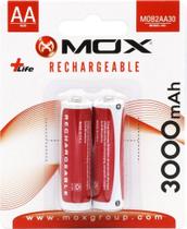 Pilha Mox AA Recarregavel 3000MAH MOB2AA30 (2 Unidades) Pilha Mox AA Recarregavel 3000MAH MOB2AA30 (2 Unidades)
