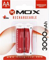 Pilha Mox AA Recarregavel 3000MAH MOB2AA30 (2 Unidades) Pilha Mox AA Recarregavel 3000MAH MOB2AA30 (2 Unidades)