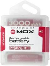 Pilha Mox AA Recarregavel 3000MAH MOB4AA30 (4 Unidades) Pilha Mox AA Recarregavel 3000MAH MOB4AA30 (4 Unidades)