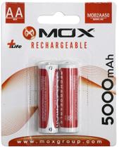 Pilha Mox AA Recarregavel 5000 Mah com 2 Unidades Pilha Mox AA Recarregavel 5000 Mah com 2 Unidades