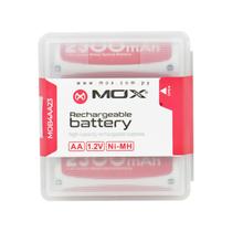 Pilha Mox MOB4AA23 - AA - 2300MAH - 4 Unidades - Recarregavel