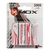 Pilha Mox Recarregavel AA com 4 3000MAH Pilha Mox Recarregavel AA com 4 3000MAH
