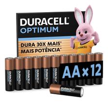 Pilha Optimum AA Pequena Duracell Com 12 Unidades