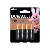 Pilha Palito AA Alcalina 4 unidades Duracell