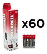 Pilha Palito Aaa 60 Unidades Original Alfaccel Pilha Palito Aaa 60 Unidades Original Alfaccel
