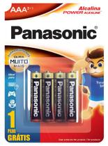 Pilha Palito AAA Alcalina Panasonic - Leve 4 pague 3 (caixa com 12 cartelas)