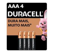 Pilha Palito Aaa Duracell Alcalina Cartela C/4 Pilhas