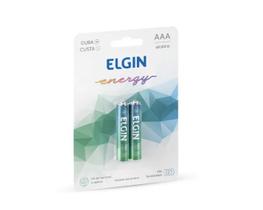 Pilha Palito Alcalina Aaa Blisters 2 Unid. Elgin Original