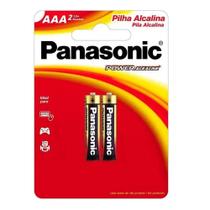 Pilha Palito Alcalina Aaa Panasonic 2 Unid