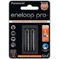 Pilha Palito Recarregável Panasonic Eneloop Pro AAA 1.2v 950mah com 2 Unidades