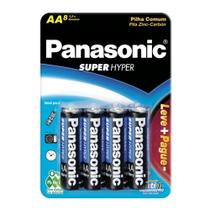 Pilha Panasonic AA Super Hyper 8 Unidades Leve Mais Por Menos